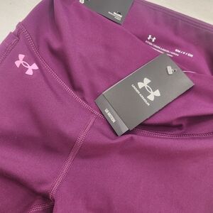 Under Armour UA Motion Ankle Leggings Women Purple Size Small Stretch Pockets